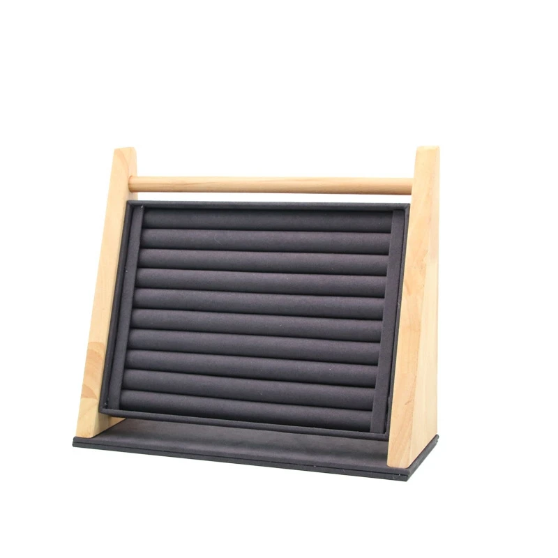 

Деревянная подставка для ювелирных изделий, держатель для колец, браслетов, колец, витрина для ювелирных изделий, Упаковочный Инструмент дл...