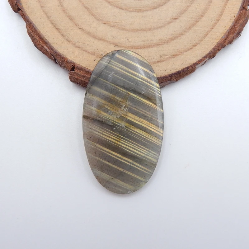 

On sale!!Hight quality 1 PCS Labradorite stone gemstone Jewelry for diy pendant 、36x21x4mm4.9g