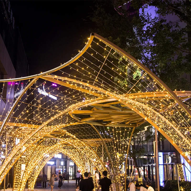 Новый Рождественский светодиодный светильник s наружный 100 м 50 30 20 10 AC110V 220 В