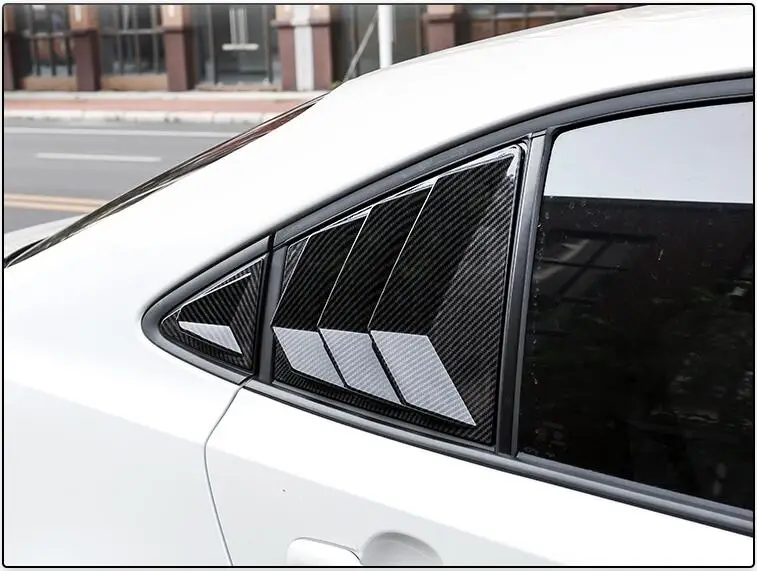 

ABS углеродное волокно автомобиля боковые оконные двери жалюзи Совок рамка подоконник литье Накладка для Toyota Corolla 2019 2020 2021 год