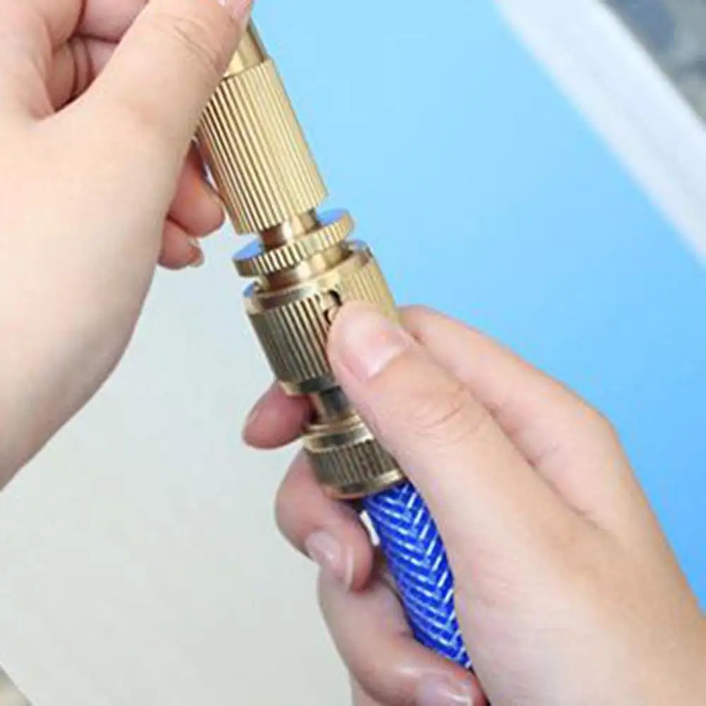 Золотой шланг высокого давления лейка 3/4 дюйма латунная головка садовая насадка