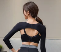 ladies 2 in 1 arm shaper shoulder blade compression sleeves cover posture anti hunchback body corrector weight loss underwear gu