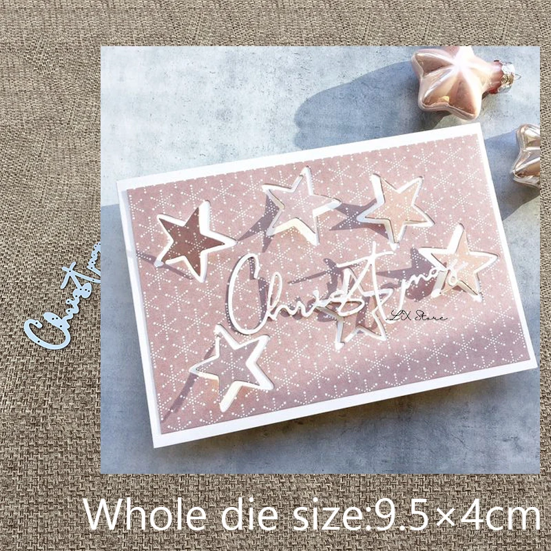 Новый дизайн ремесло резки металла высечки штампы Рождество письмо Скрапбукинг