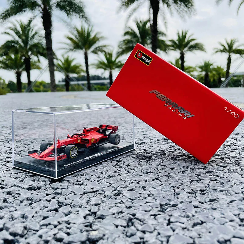 Модель гоночного автомобиля Bburago 1:43 издание в твердой обложке 2019 Ferrari SF90 NO.16 F1, модель из сплава, игрушечная машинка, коллекционный подарок дл...