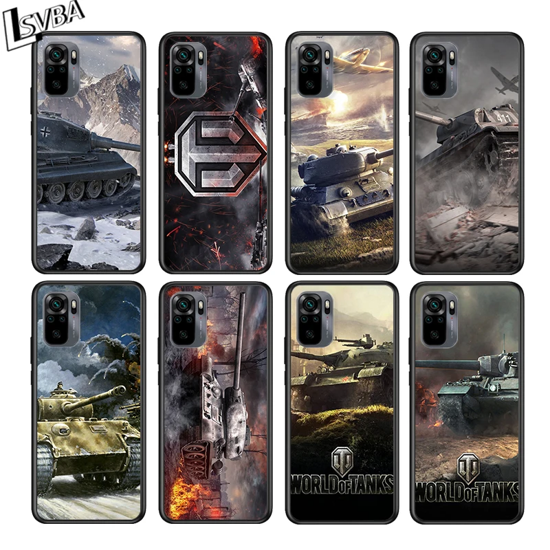 

World of tanks for Xiaomi Redmi Note 10 10S 9 9T 9S 9Pro Max 8T 8Pro 8 7 6 5 Pro 5A 4X 4 Soft Black Phone Case