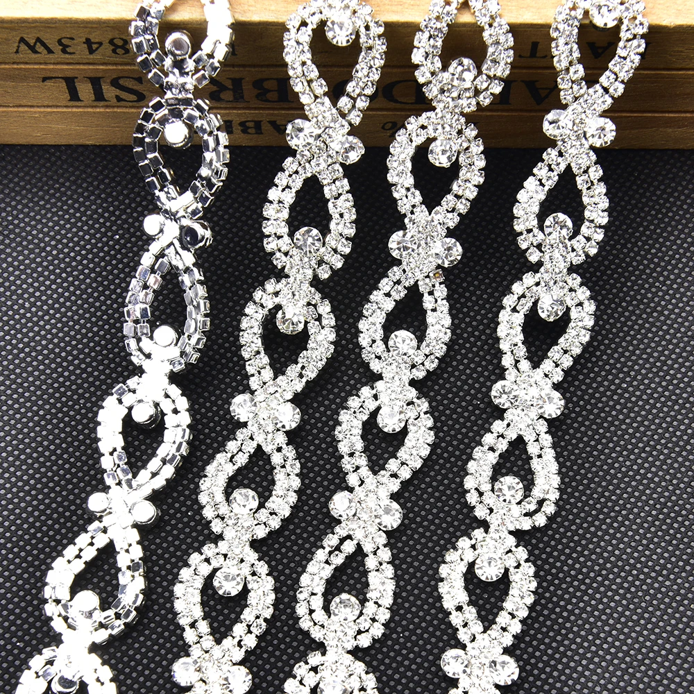 Украшение для Стразы с кристаллами AB серебряная цепочка красивыми цветами