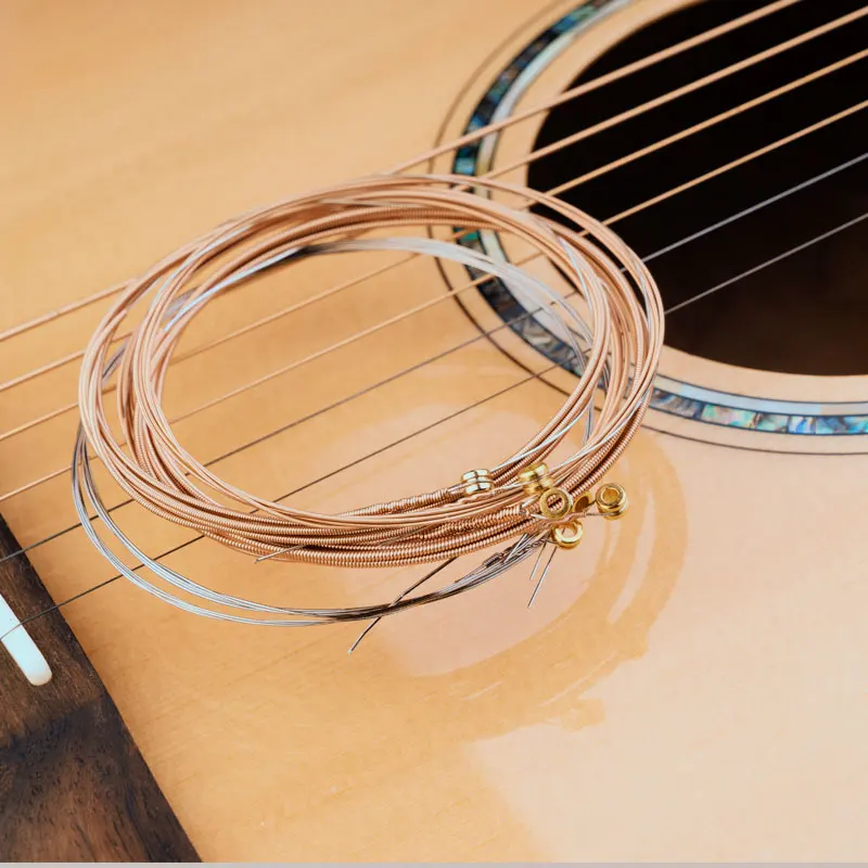 gsa 010 6 teilelos gitarre saiten hohe qualität akustische string für akustische holz elektrische gitarren bass teile musical zubehör