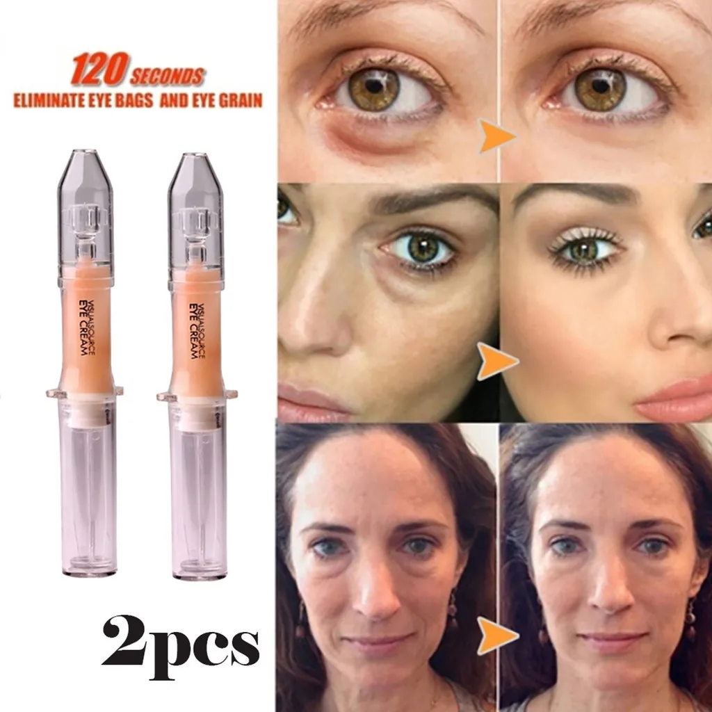 2 шт Мгновенный лифтинг жидкий насос крем для глаз Анти отечность морщины Ультра