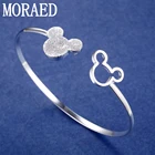 925 пробы серебро Микки Браслет Для женщин Благородный хорошее Браслеты браслет, Новое Очаровательное ювелирное изделие, подарок