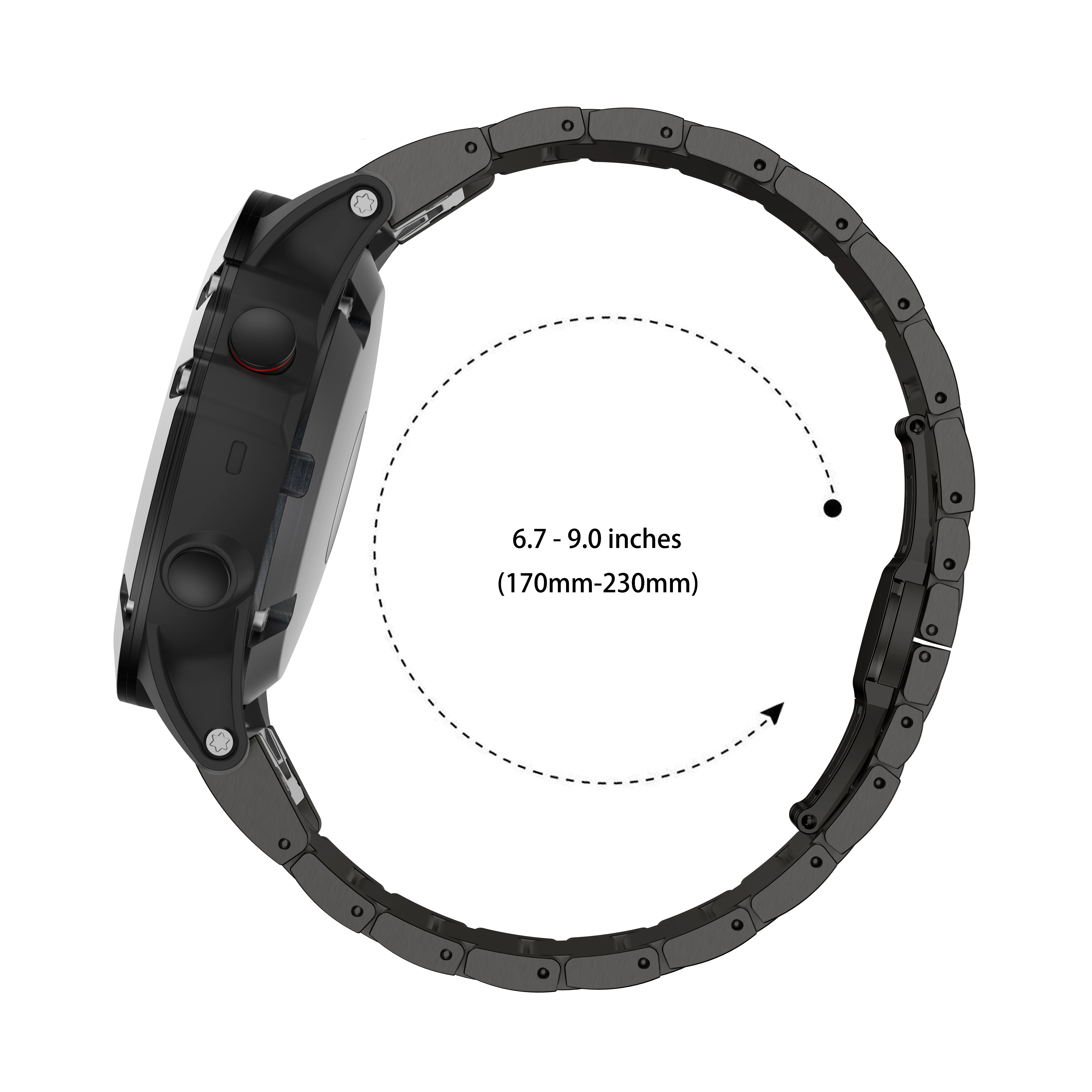 ANBEST Совместимость с Fenix 5X/6X/3/3HR браслет из титанового сплава умные аксессуары для