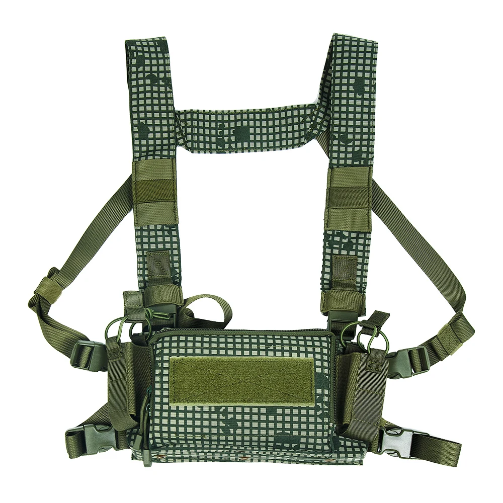 

Mini D3 Tactical Vest Chest Rig CRM H Harness M4 Magzine Insert backpack Integratable Quick Detach Airsoft Paintball Accessories