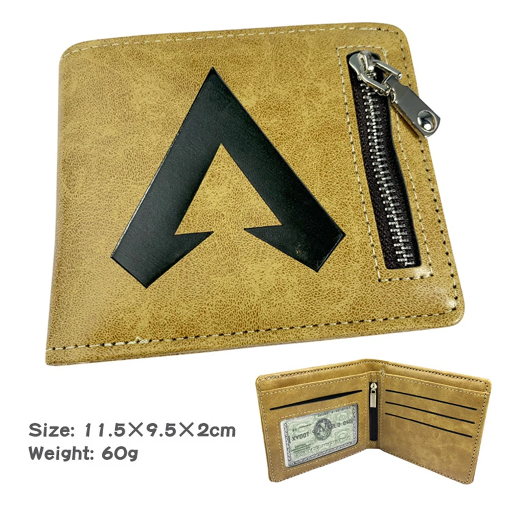 

Casual PU Wallet Game Apex Legends Hidden Discount Men's Leather Zipper Poucht Credit Coin Photo Cards Holder Purses