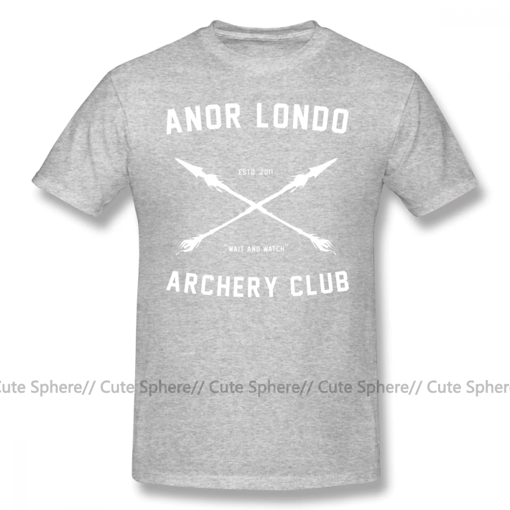 Dark Souls футболка ANOR LONDO ARCHERY CLUB Футболка 100 хлопок 5x Футболка мужская потрясающая с принтом с коротким рукавом Классическая футболка