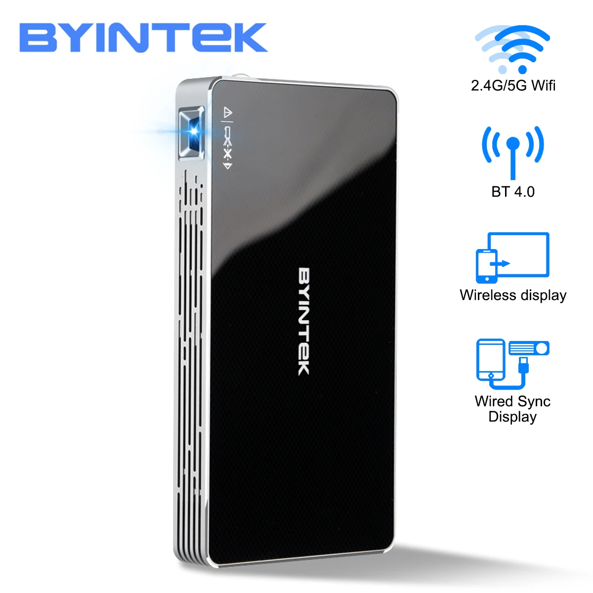 Мини проектор P10 умный карманный портативный Pico с Wi Fi светодиодный DLP лазерный