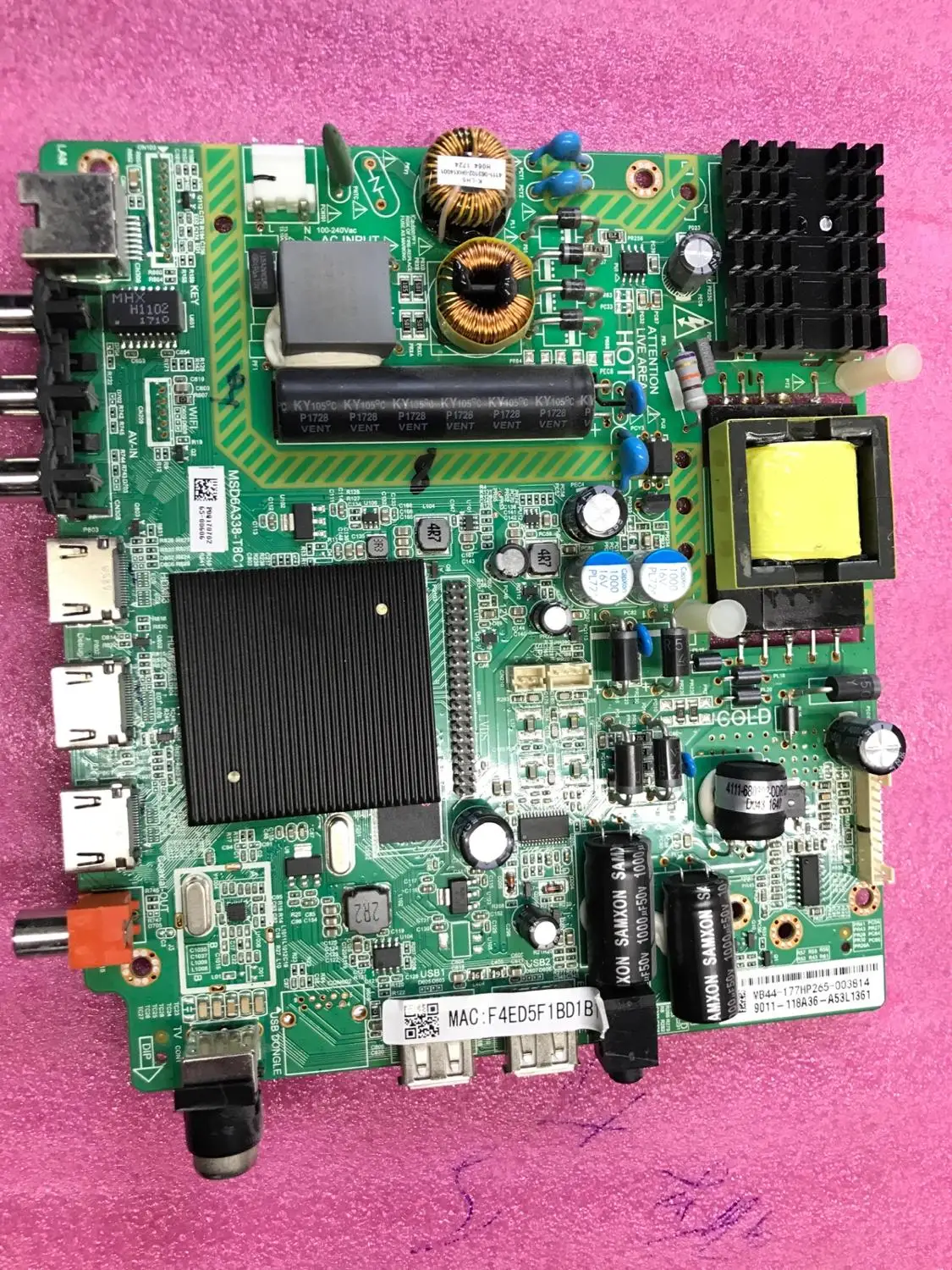 

Оригинальный LE42D8800 LE42D59 материнская плата «Три в одном» MSD6A338-T8C1 с сенсорным экраном