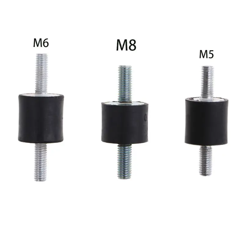 

M5/M6/M8 Rubber Mount Double Male Thread Absorber Anti Vibration Silentblock Boat Car Bobbin Shock Absorber Tools 97QD