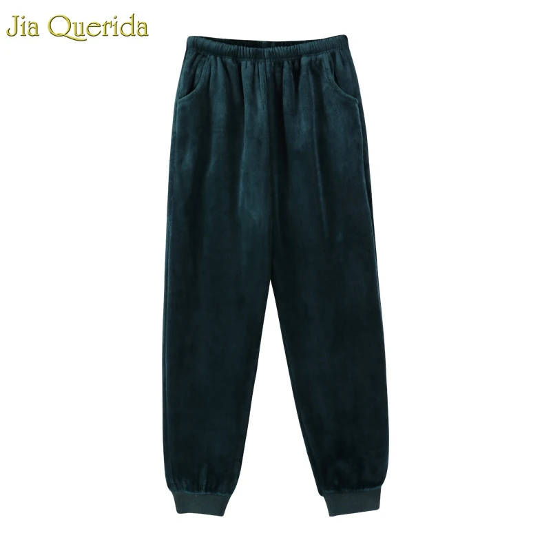 Фланелевые пижамные штаны женские зимние теплые для сна домашние