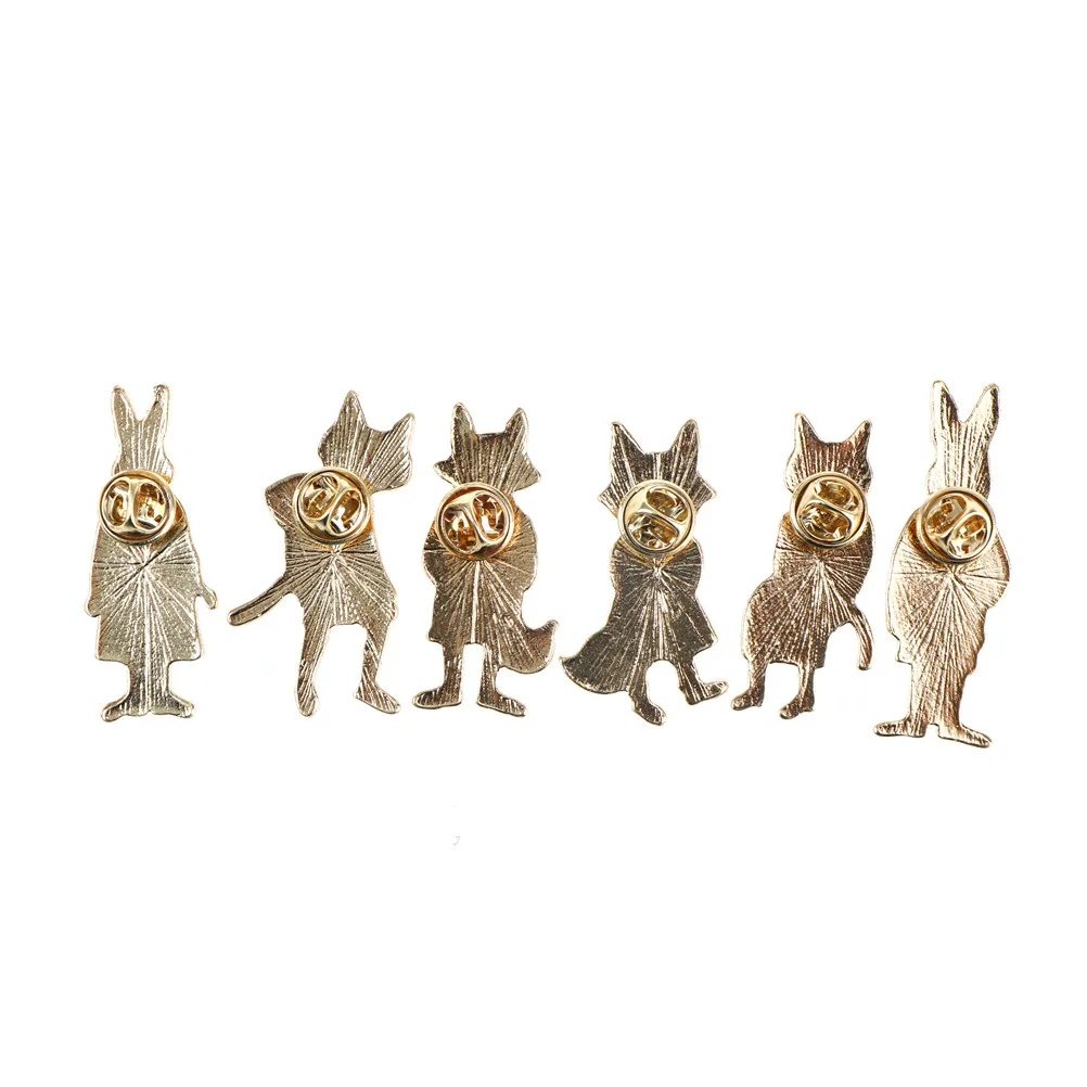 

Cartoon Cute Cats Rabbits Foxes Metal Brooch Pins,Fashion Jewelry Wholesale Cute Simple Fashion