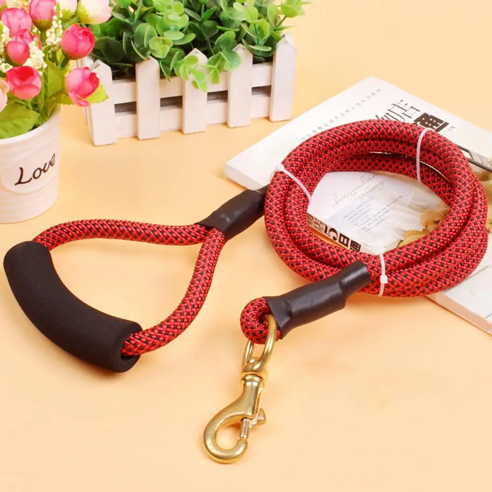 Утолщенная Нескользящая прочная плетеная поводок для собак и домашних животных