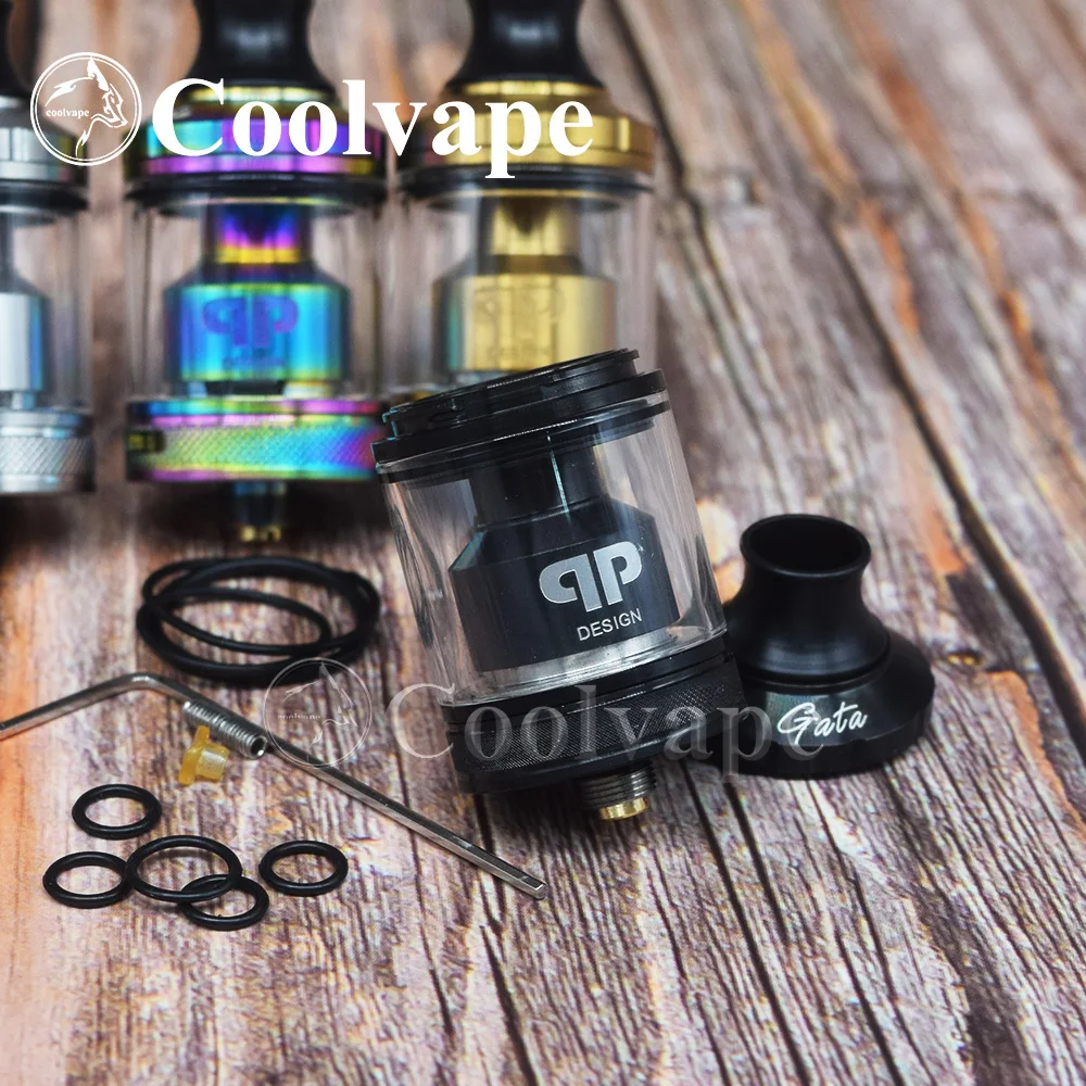 coolvape qp design Gata RTA MTL DL 24mm 2ml Top Filling Single Coil Double ring drip vs taifun gtr rta kayfun lite | Электроника