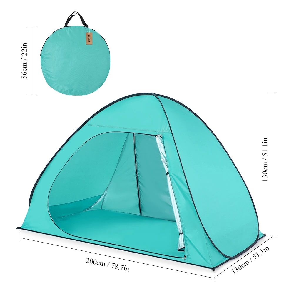 Горячая новинка автоматический Пляжный Тент UPF50 + УФ защита всплывающий тент для