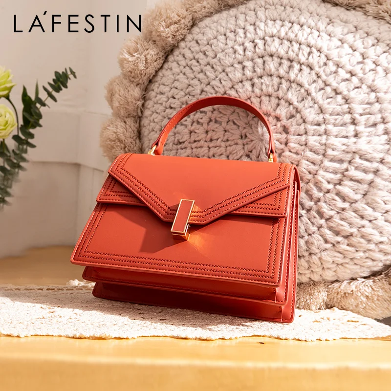 LA FESTIN 2020 новая женская сумка модная через плечо из спилка с вышивкой|Сумки