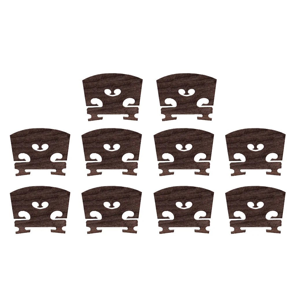 

10pc A Grade 4/4 Violin Ebony Bridge Wooden Great Sound String Accessories