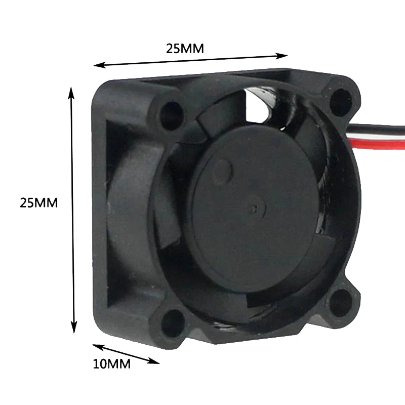 Gdstime 25 мм x 10 5 в 2Pin шарикоподшипник 25x25x10 2510 DC вентилятор охлаждения для компьютера