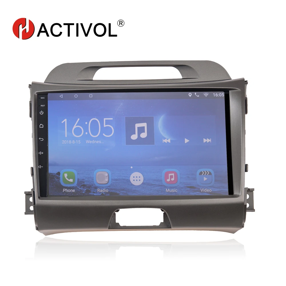 Автомагнитола HACTIVOL для KIA SPORTAGE R 2010 2011 9 дюймов android 7 0 DVD плеер gps навигация 1 ГБ ОЗУ 16