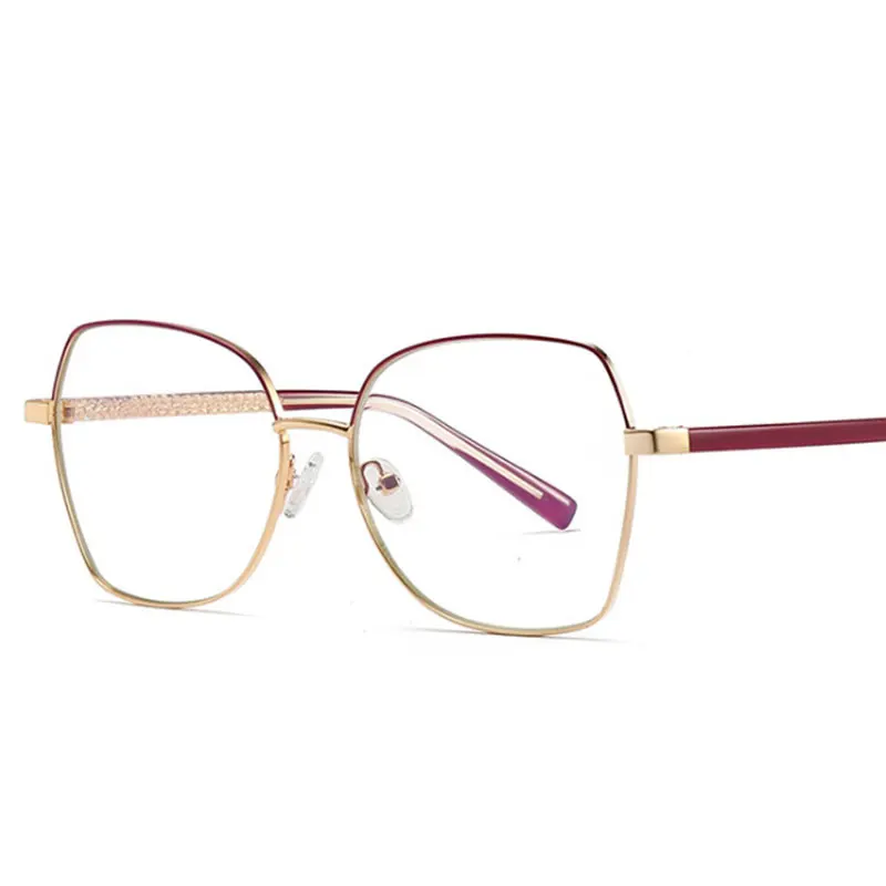 

Cat Eye Irregular Ultralight Metal Anti-Blue Light Glasses Frames Men Women Optical Fashion Computer Glasses 50404