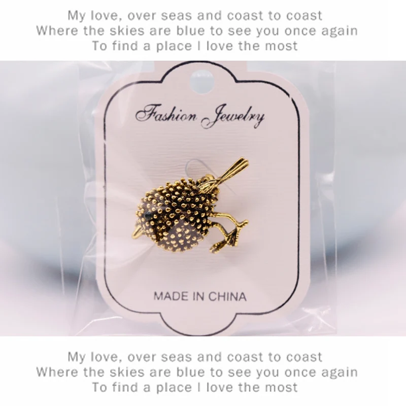 Модная маленькая милая брошь украшения милые Мультяшные птицы животное корсаж