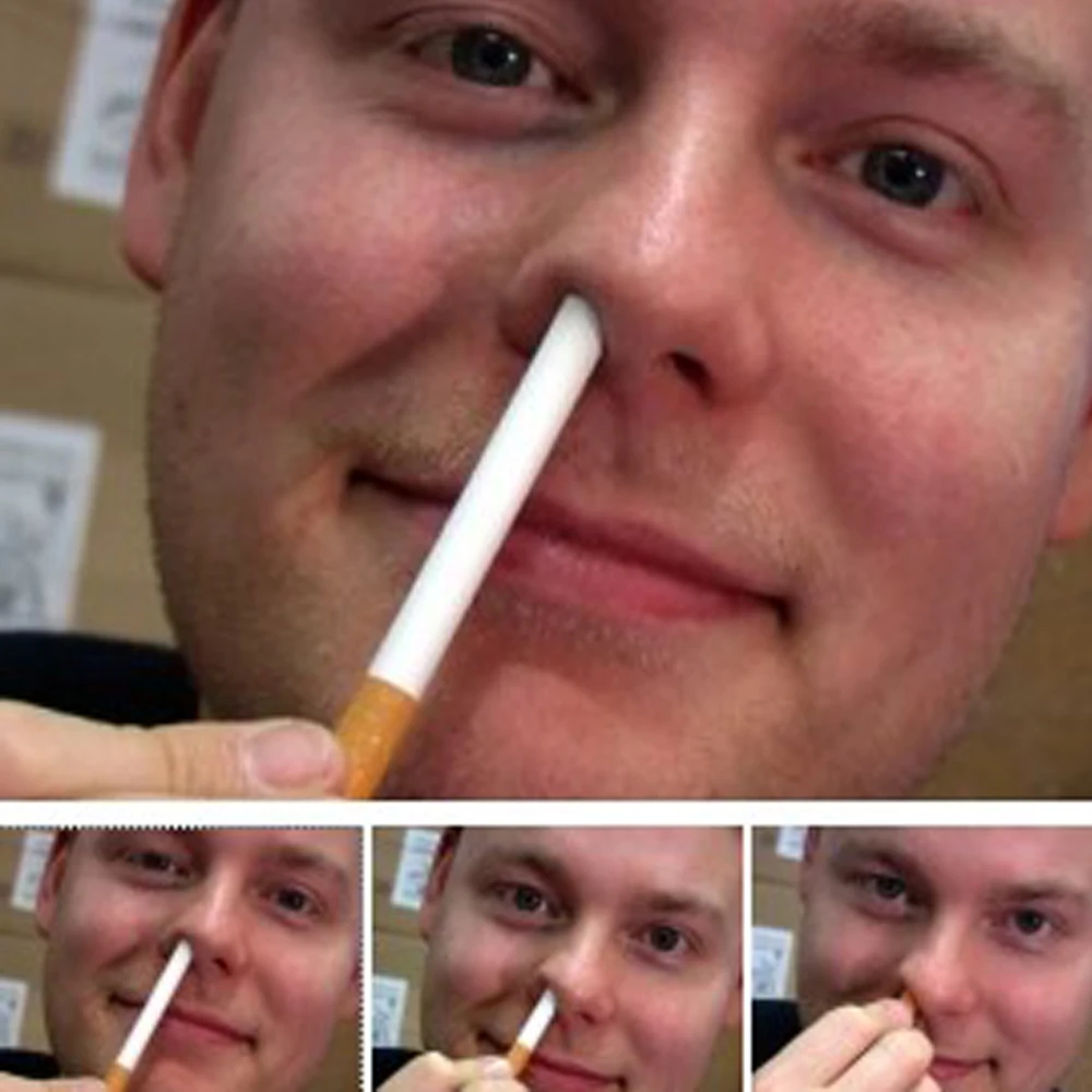 

Cigarette Up the Nose Magic Tricks Stage Close Up Magia Cigarette Appearing Magie Mentalism Illusion Gimmick Props Prank Toys