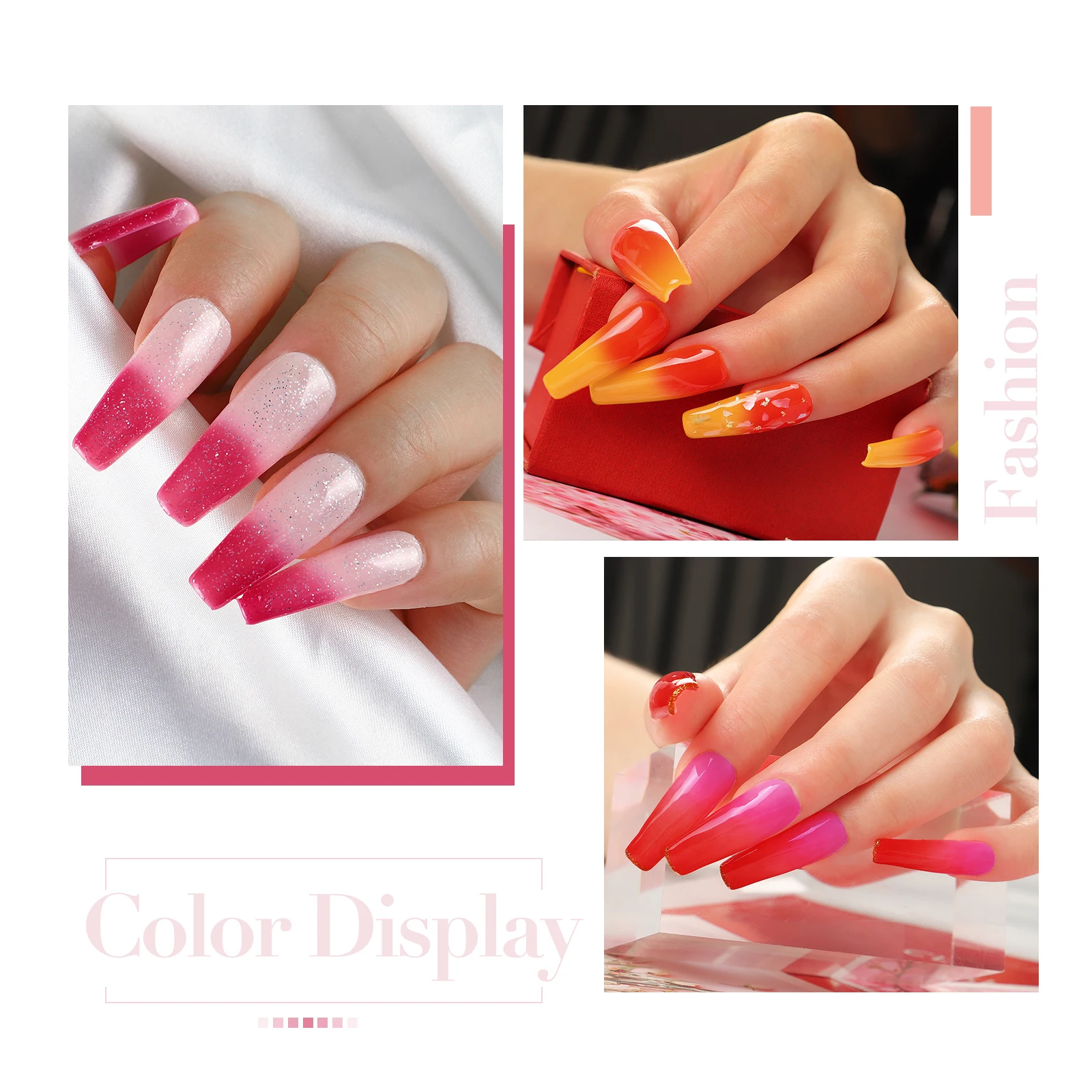 

COSCELIA Nail Gel Polish Temperature Change For Nail Art Semi Permanent Varnish Polish Long Lasting UV Gel All For Manicure