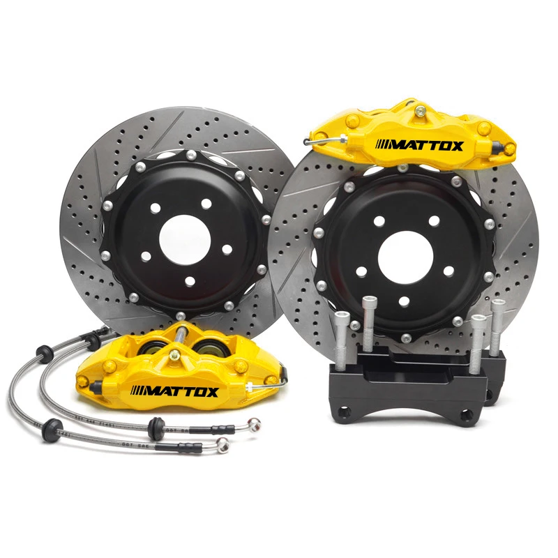 

Mattox Racing 355*32 Brake Rotor Big 6POT Piston Caliper for Audi S6 C5 1998 2001 2002 2003 Front 18/19 inch