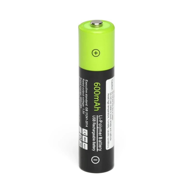 12pcs/lot ZNTER 1.5V AAA rechargeable battery 600mAh USB lithium polymer fast charging via Micro cable | Электроника
