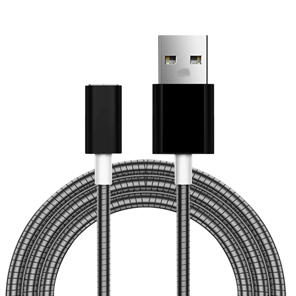 Micro USB кабель металлический пружинный для зарядки мобильного телефона|Кабели