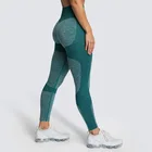 Леггинсы женские, бесшовные, с высокой талией, пуш-ап