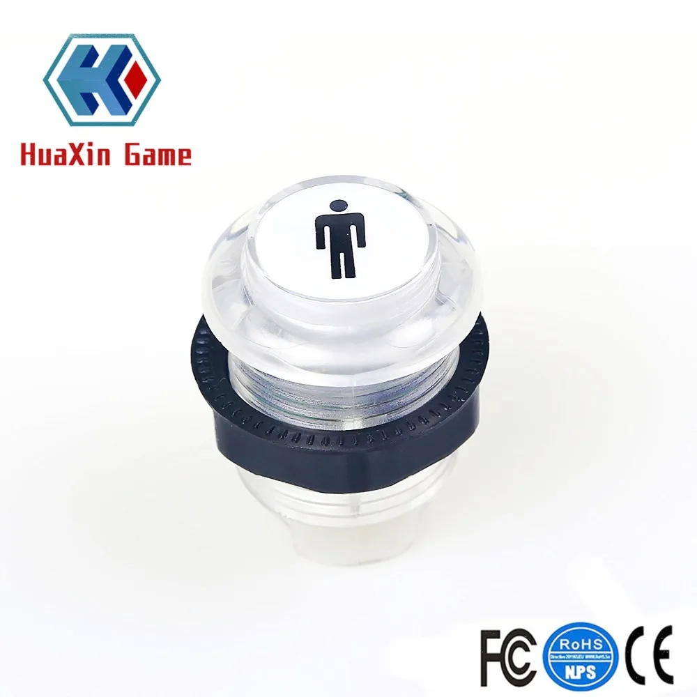 4 шт./лот 5 в светодиодная кнопочная Кнопка с подсветкой 1 P/2 P кнопки запуска плеера