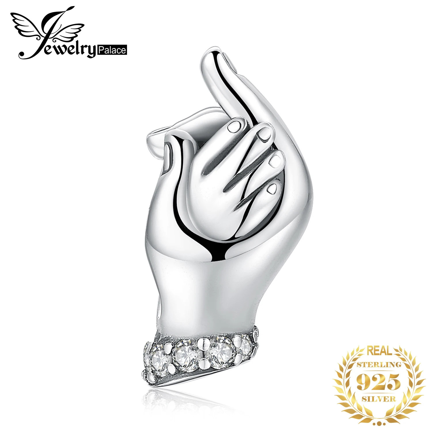 JewelryPalace 925 пробы серебро мама и ребенок Семья любовь рукопожатие Шарм Бисер для