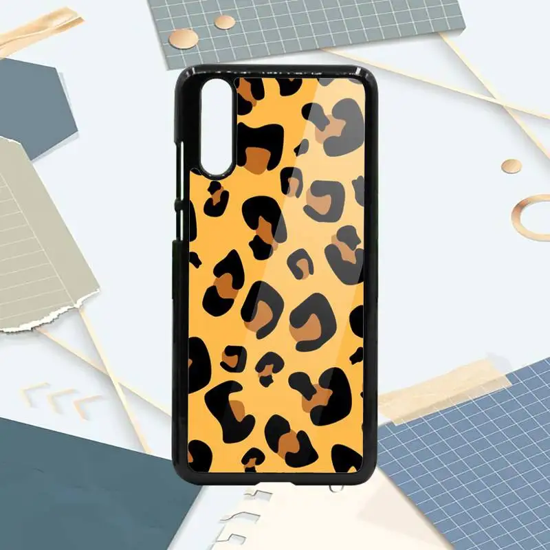 

Sexy leopard print pattern Phone Case PC For Samsung galaxy S note 8 9 20 10 e lite2019 plus pro ultra