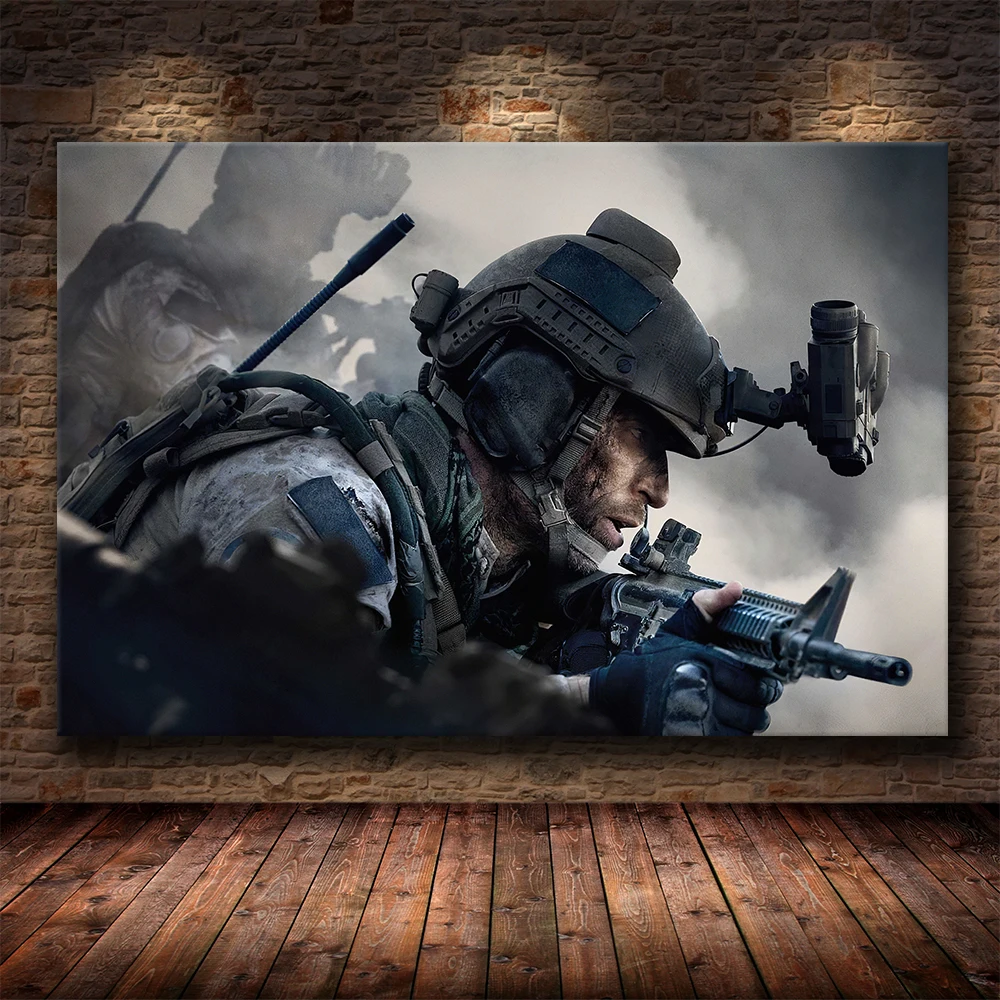 Call Of Duty холст настенный художественный постер и печать живопись Безрамное