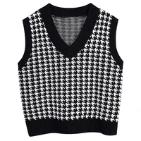 female loose chic sweater vintage clothes dress waistcoat fashion tops sweater women vest women sweater knitted oversized fash