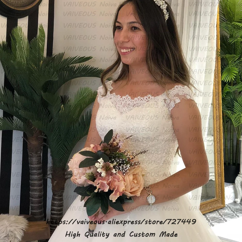 Vestidos De Boda, Новое поступление, платье для невесты, элегантное кружевное бальное платье с бисером, свадебные платья,, большие размеры, свадебное платье, robe mariee