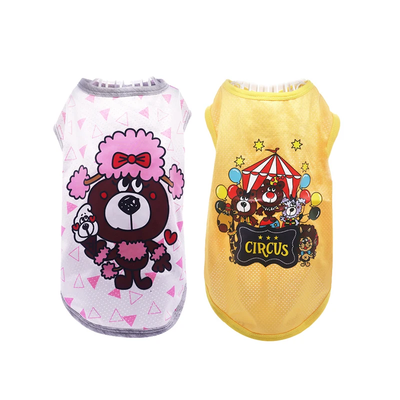 Мультяшная Одежда для собак рубашка жилет аксессуары одежда костюмы домашних