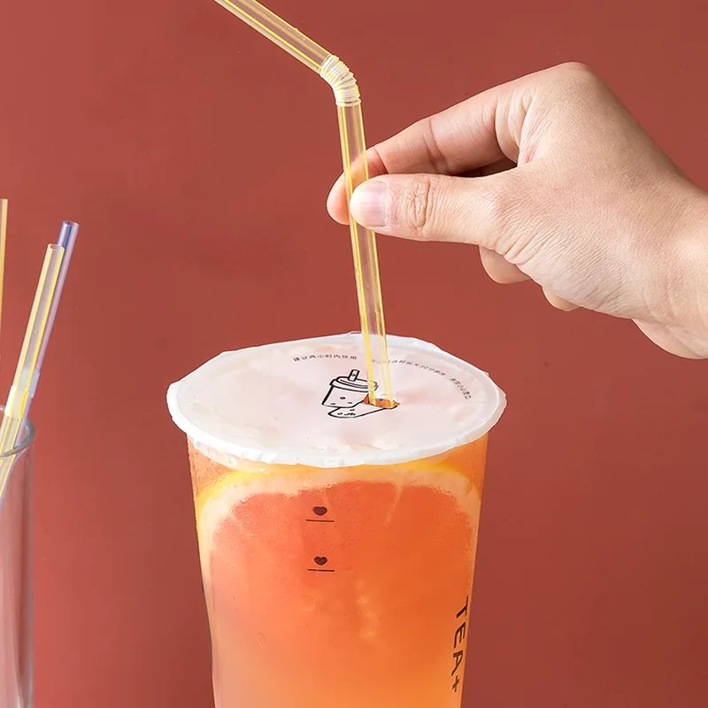 Одноразовые соломинки индивидуально упакованные домашние соковые напитки