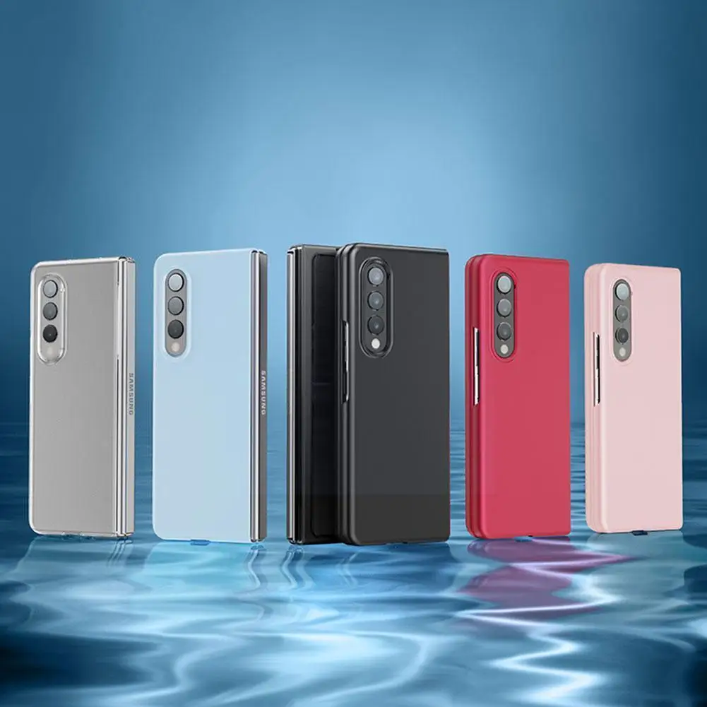 

High Quality Flip Cover Case For Samsung z Fold 3 Injection Protective Sleeve Oil H5G3