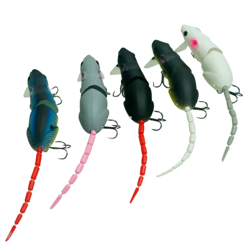 

155cm 155G Artificial Fishing Lure Plastic Mouse Lure Swimbait Rat Pike Bass with Hook Fishing Tackle Minnow Floatingbaits