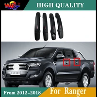 fit for ford ranger 2012 2018 accessories handle covers exterior protective door handles 4 doors 4x4 auto body parts