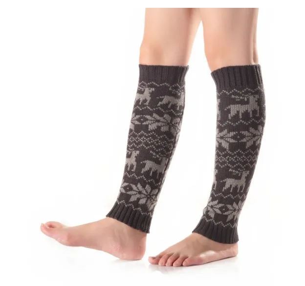 5 цветов вязаные крючком зимние длинные гетры модные женские носки для девочек