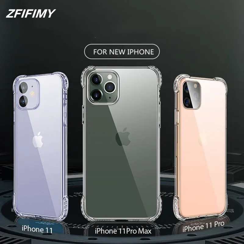 Чехол для мобильного телефона iphone 11 pro max с четырьмя углами и защитой от падения